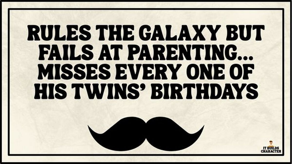 IT BUILDS CHARACTER - Guess that Dad! image number 2